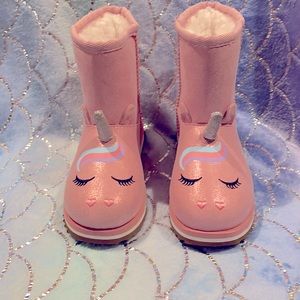 Little girls unicorn boots